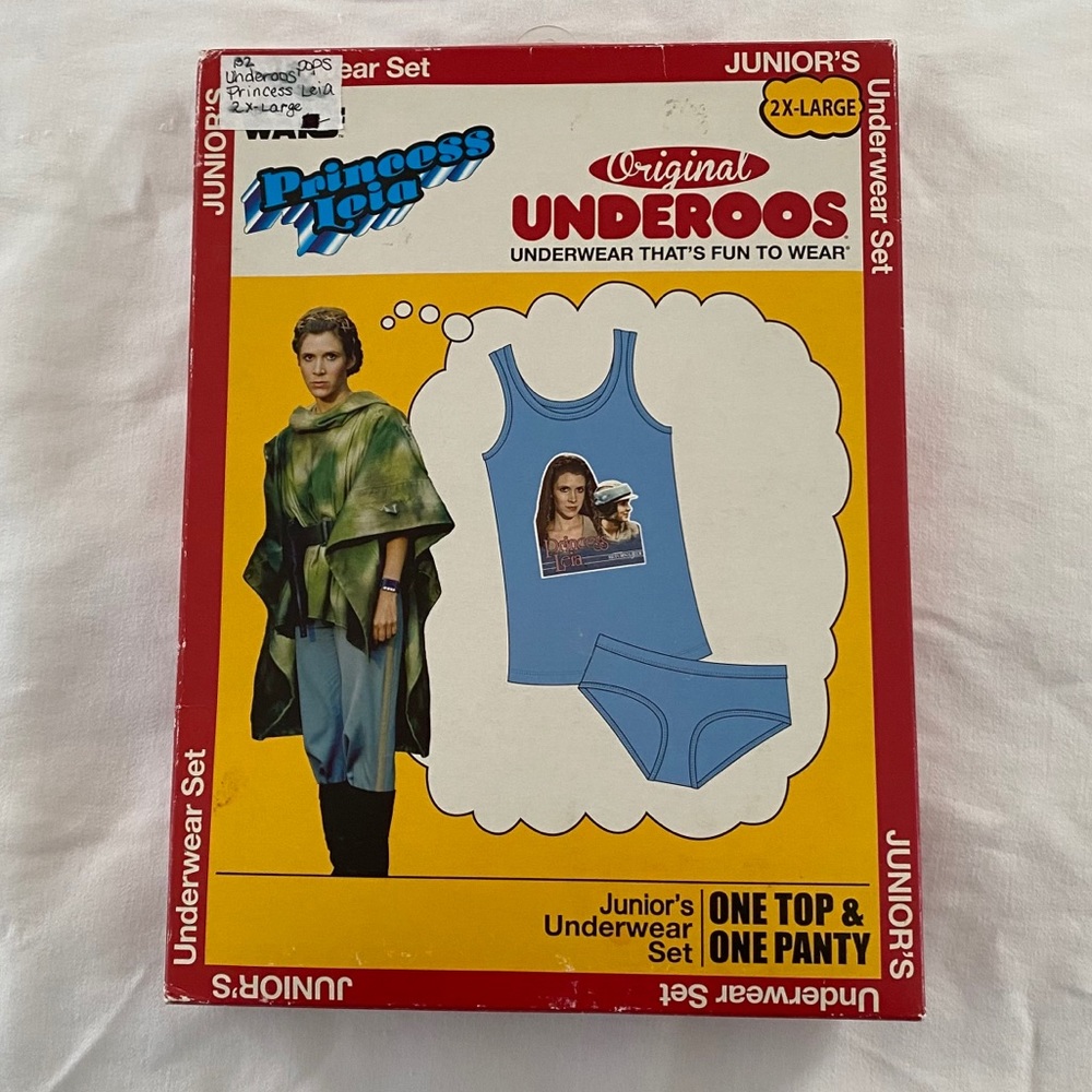 NIB Star Wars Princess Leia Underoos 2x set